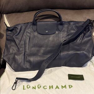 Longchamp  Blue Leather Bag